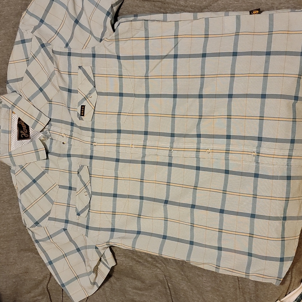 Howler Bros short Sleeve Snap button up Small